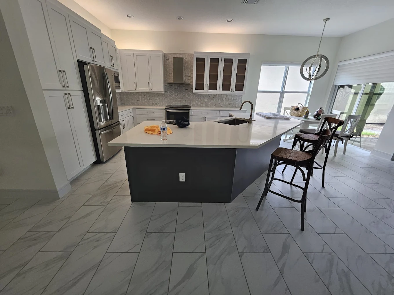 Contemporary Transitional Kitchen Remodel in Jacksonville, FL by Eagle Pro Renovations of Jacksonville project photo