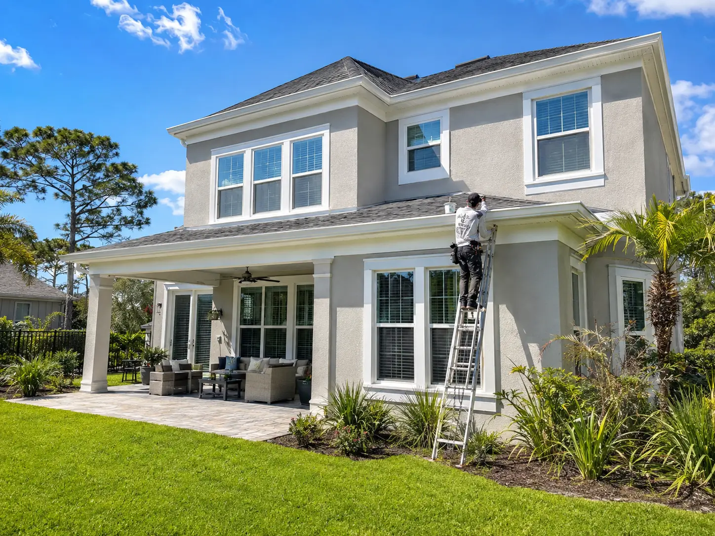 Finished siding and window replacement in Jacksonville FL